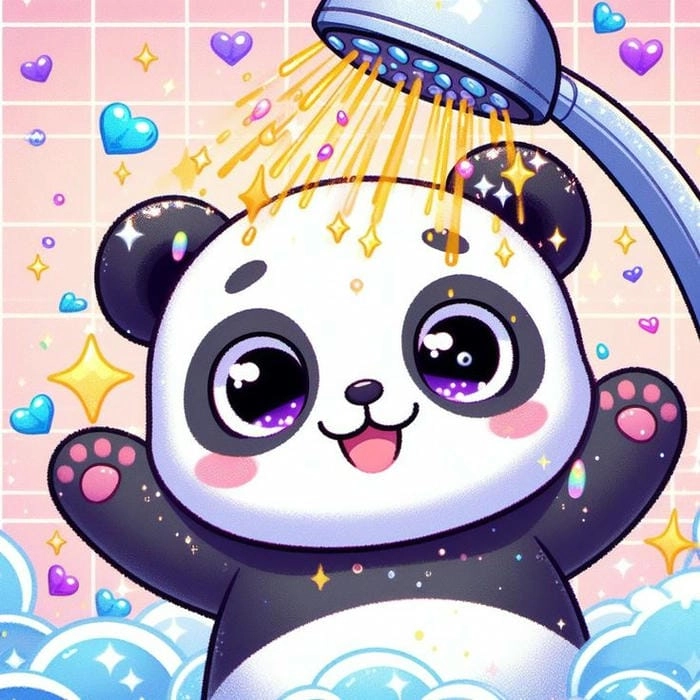 Cài đặt hình nền gấu trúc chibi dễ thương cho điện thoại ngay