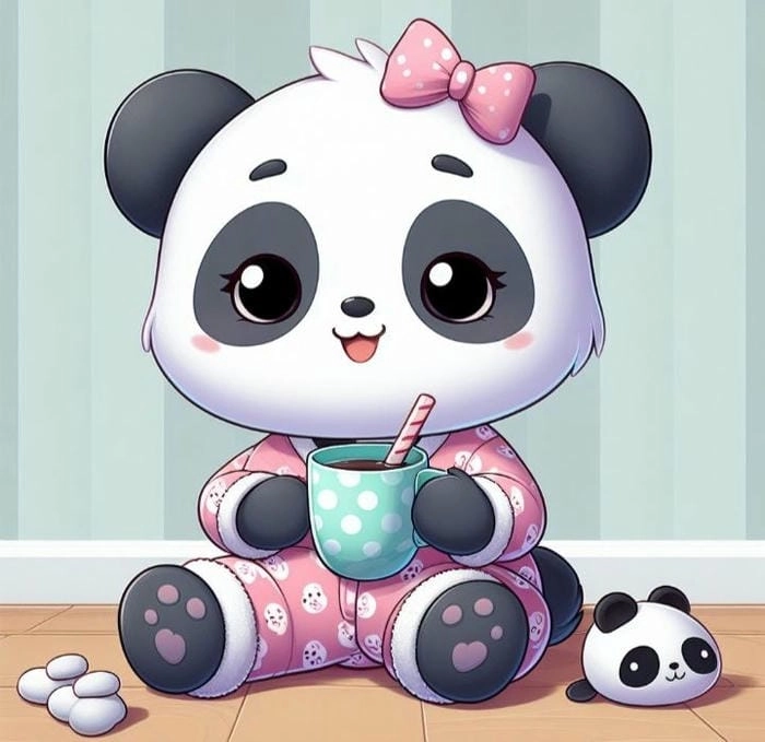 Tổng hợp ảnh gấu trúc chibi nổi bật nhất trong tuần này
