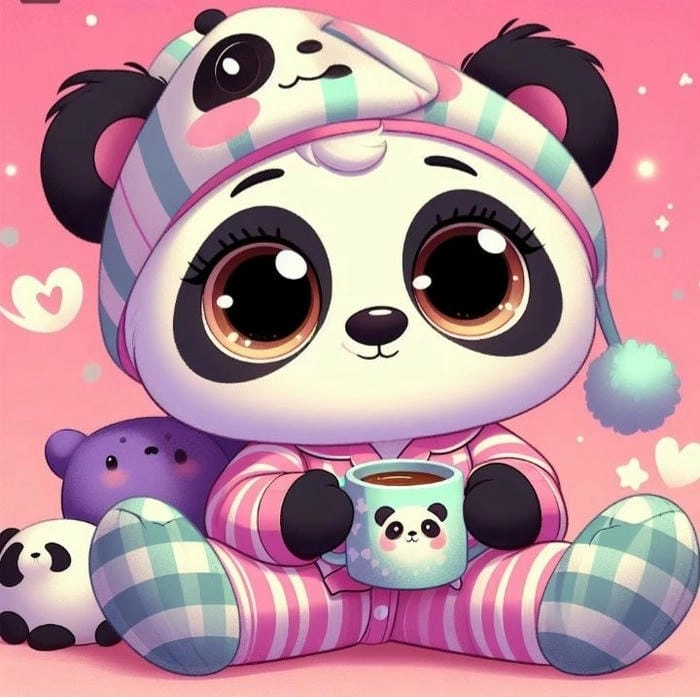 Xem ngay ảnh gấu trúc chibi cute nổi bật trên Google và Yandex