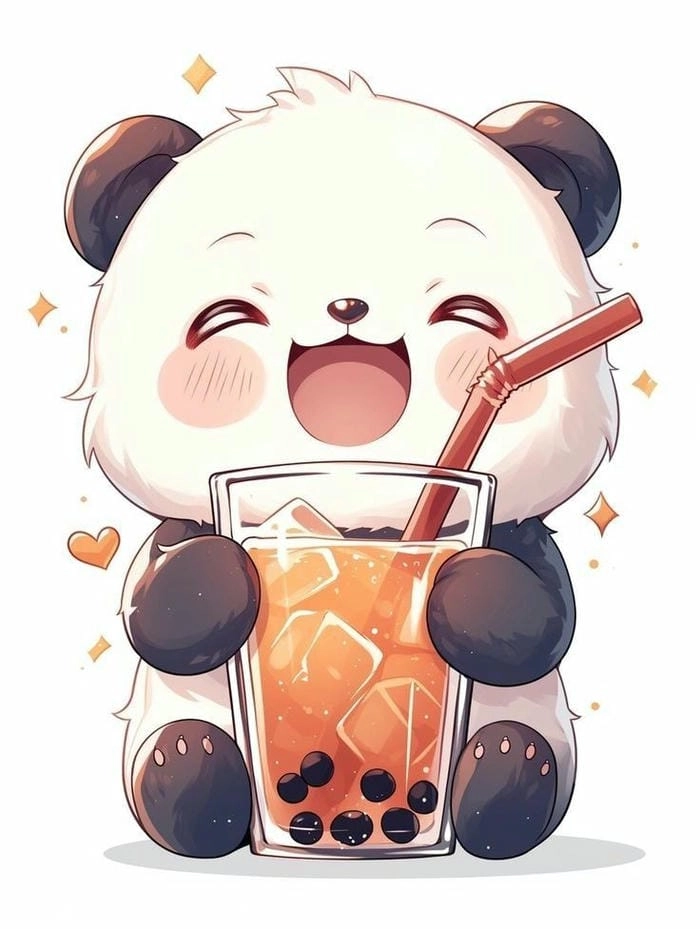 Chọn lựa ảnh gấu trúc cute chibi làm hình đại diện cực xinh