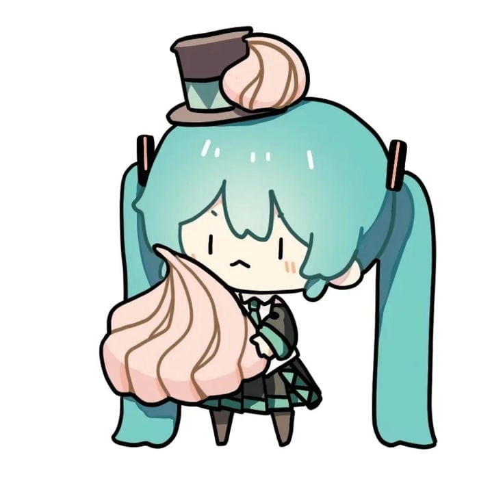 Cảm hứng nghệ thuật từ hatsune miku chibi