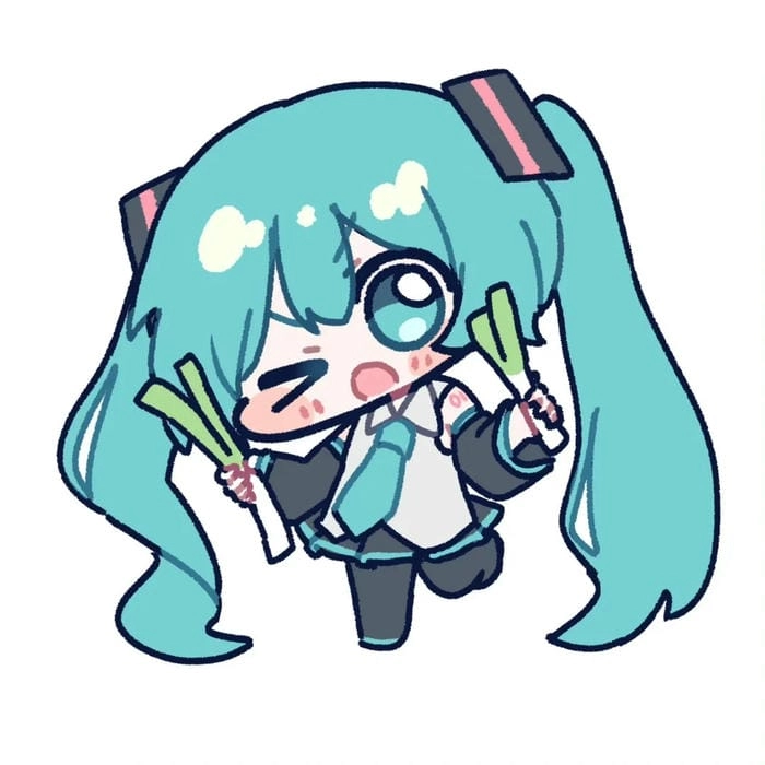 Hình ảnh sinh động từ anime chibi miku