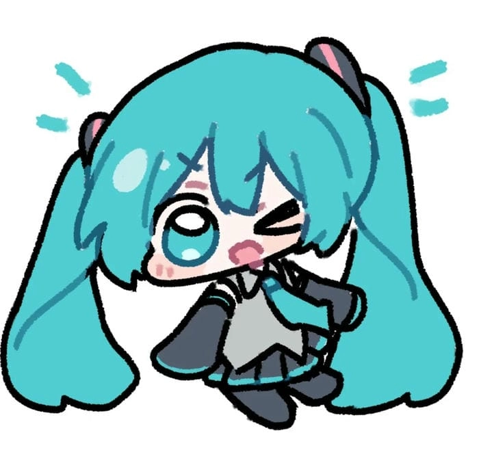 Tải ngay bộ sưu tập miku chibi png cực đẹp