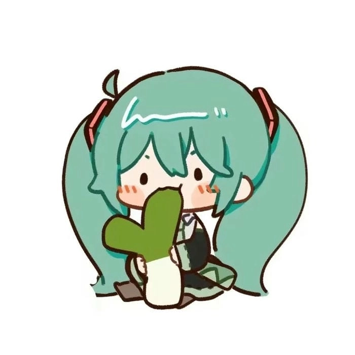 Không thể rời mắt trước anime cute chibi miku