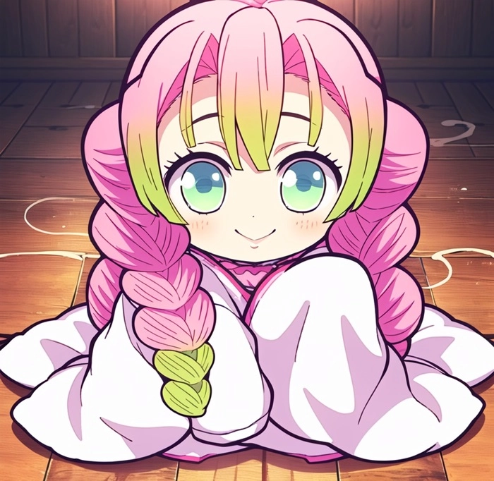 Bộ chibi mitsuri official art chuẩn đẹp chuẩn fanart