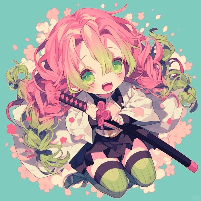 Tải ngay chibi mitsuri sticker để dán cực dễ thương