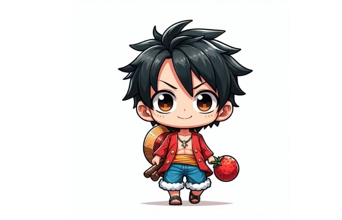 Chibi anime nam thể hiện phong cách đáng yêu đầy cá tính