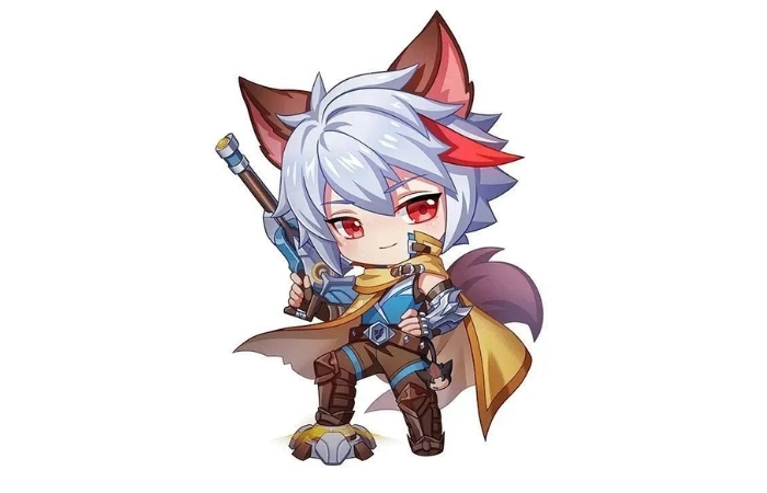 Anime nam dễ thương thể hiện nét đáng yêu, thân thiện