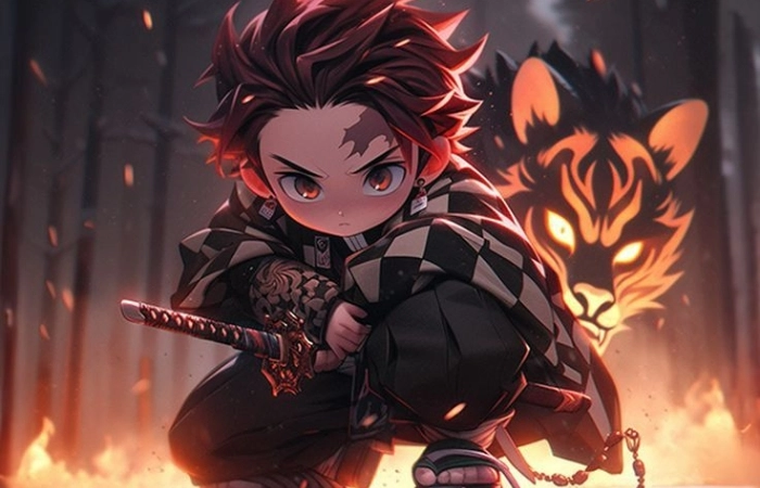 Anime chibi nam ngầu thể hiện nét đáng yêu nhưng vẫn rất ngầu