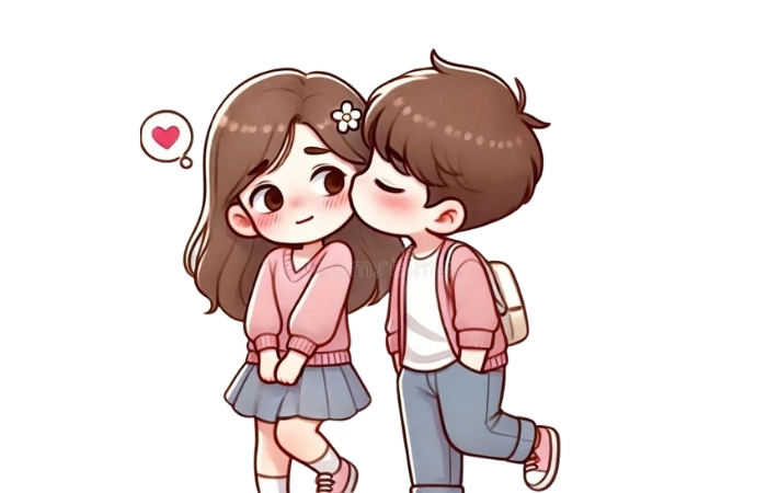 Anime nam hôn anime nữ với nét đẹp nhẹ nhàng và tinh tế