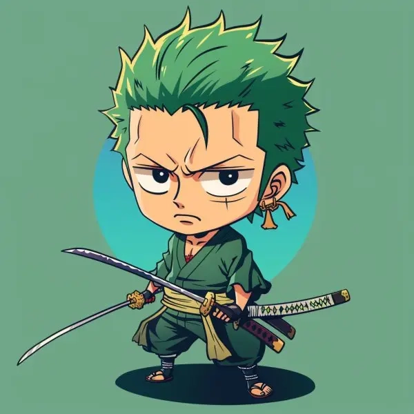 Cùng ngắm zoro chibi ngầu đầy cá tính