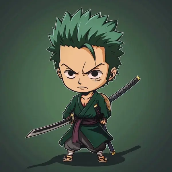 Tuyển chọn tác phẩm zoro chibi art sáng tạo