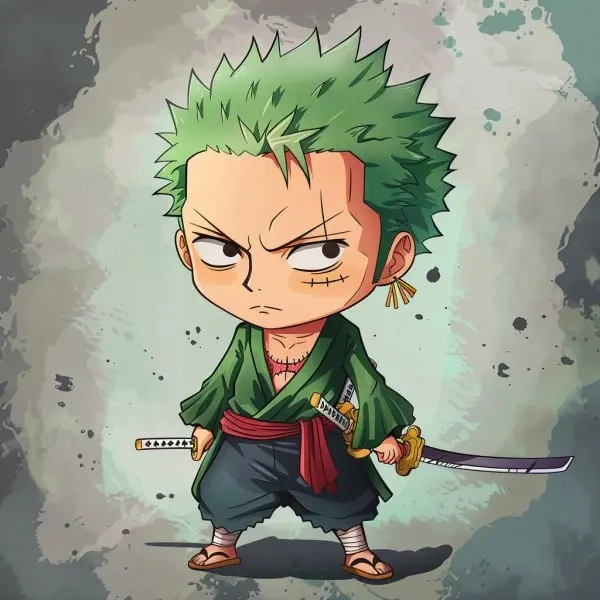 Tham khảo ngay các zoro chibi drawing ấn tượng