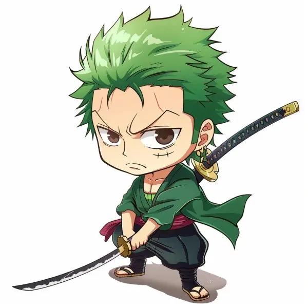 Gợi ý các mẫu zoro chibi dễ vẽ cho người mới