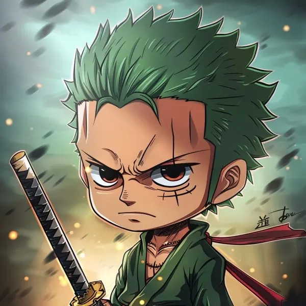 Tải ngay zoro chibi png không nền cực tiện