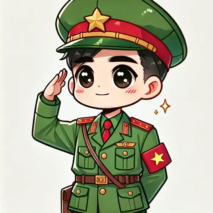 Tìm kiếm nhanh hình ảnh chú bộ đội chibi