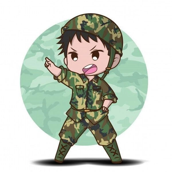 Ảnh minh họa đáng yêu chibi bộ đội việt nam