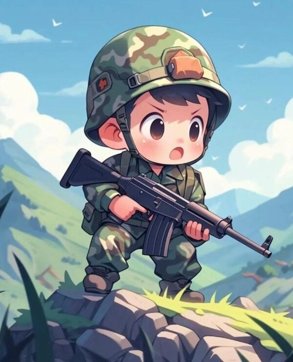 Tải miễn phí bộ ảnh chibi bộ đội việt nam