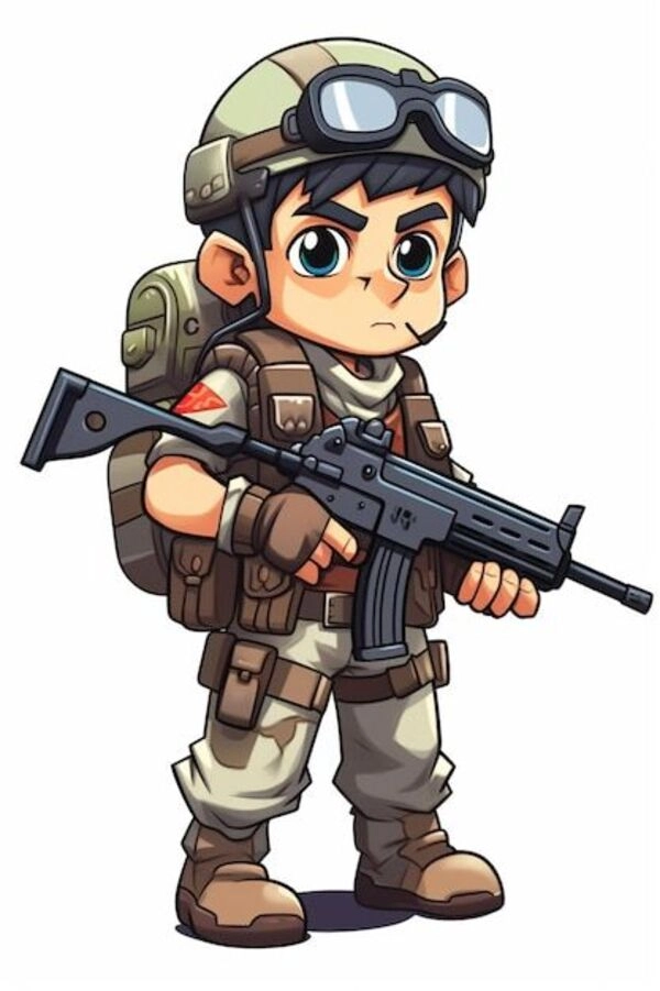 Thế giới hoạt hình với bộ đội chibi