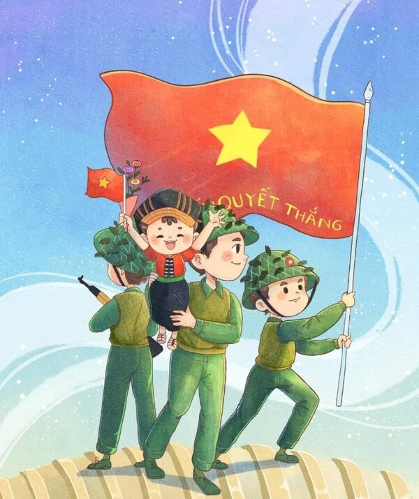 Ảnh đẹp sinh động về bộ đội chibi