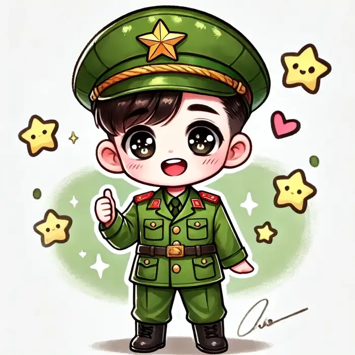 Dễ thương không cưỡng lại hình chibi bộ đội