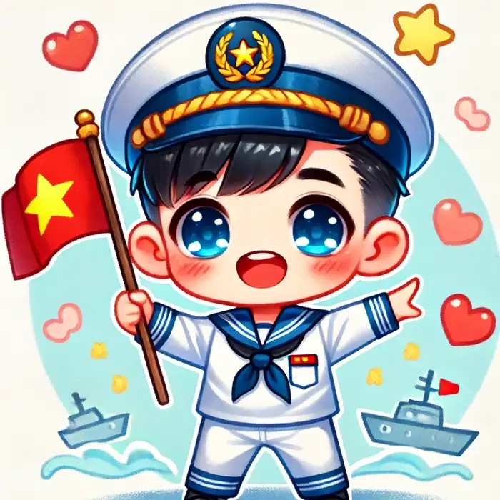 Thêm cảm hứng với bộ đội hải quân chibi