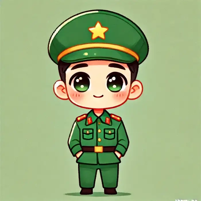 Khám phá kỹ thuật vẽ chú bộ đội chibi