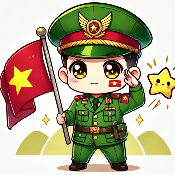 Tạo nét cá tính với ảnh chibi bộ đội
