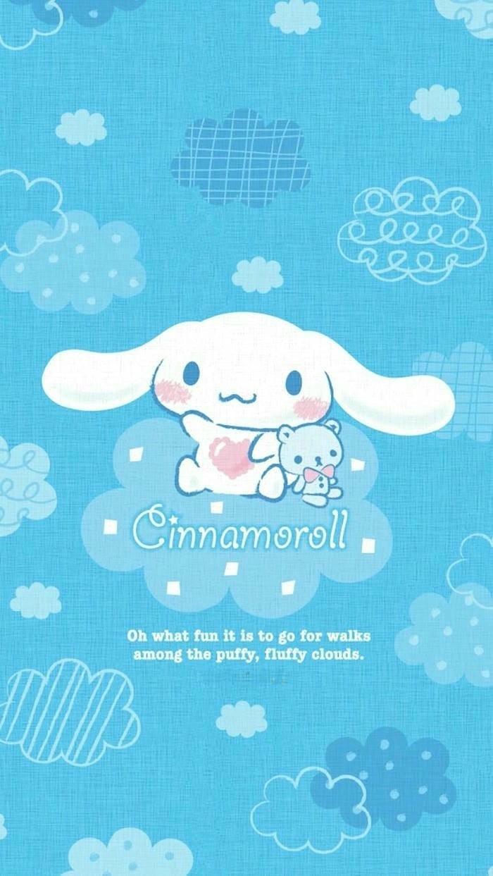 Góc ảnh lung linh hình cinnamoroll chibi cute