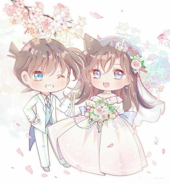 Xem ngay các hình chibi cô dâu chú rể dễ thương