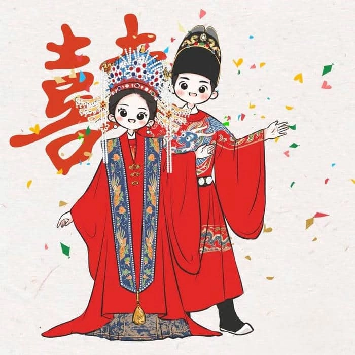 Thử ngay chibi ghép mặt cô dâu chú rể cực vui
