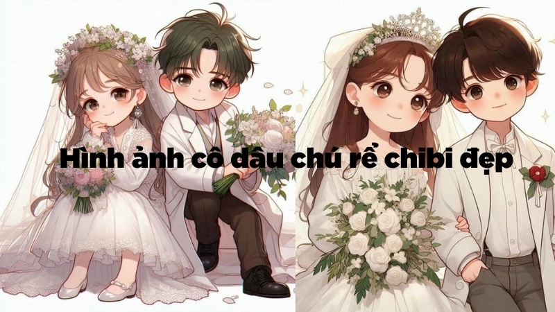 Thế nào là ảnh cô dâu chú rể chibi đẹp?