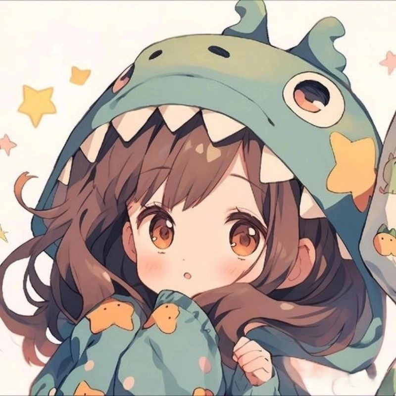 Sticker cô gái chibi siêu đáng yêu