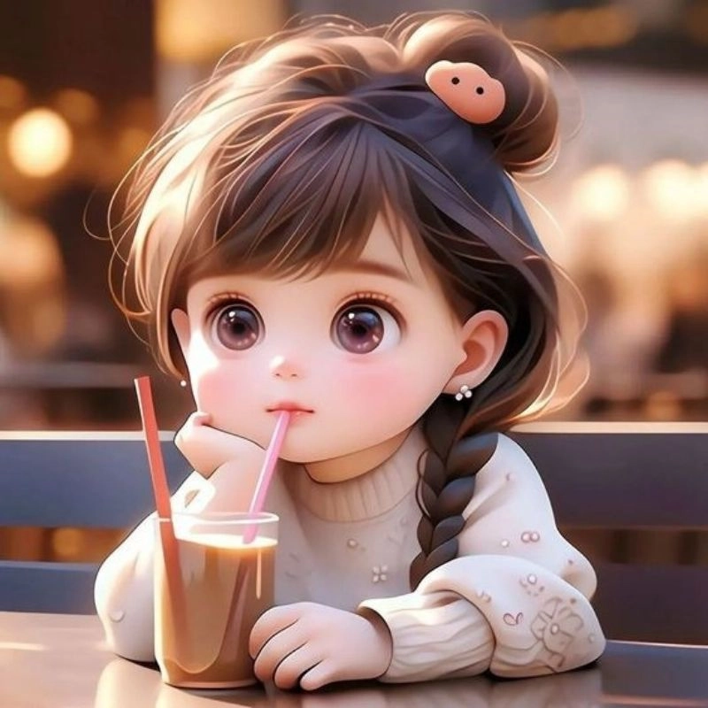 Hình cô gái chibi cute dễ vẽ đơn giản