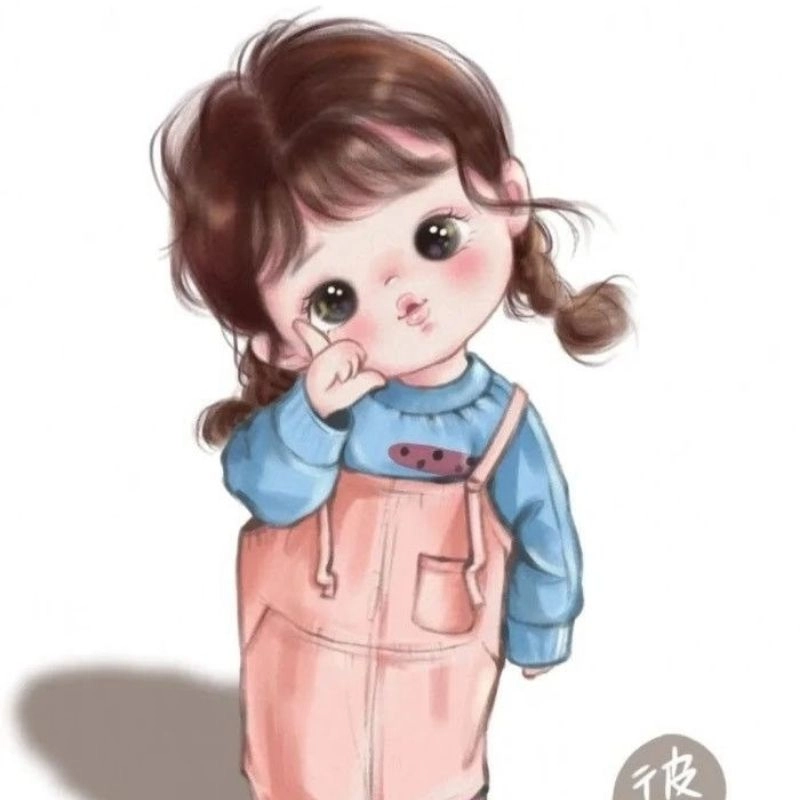 Vẽ cô gái đơn giản cute chibi cho bé