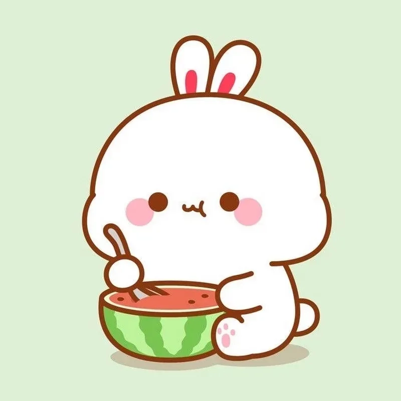 Bộ sưu tập con thỏ hoạt hình cute vui nhộn