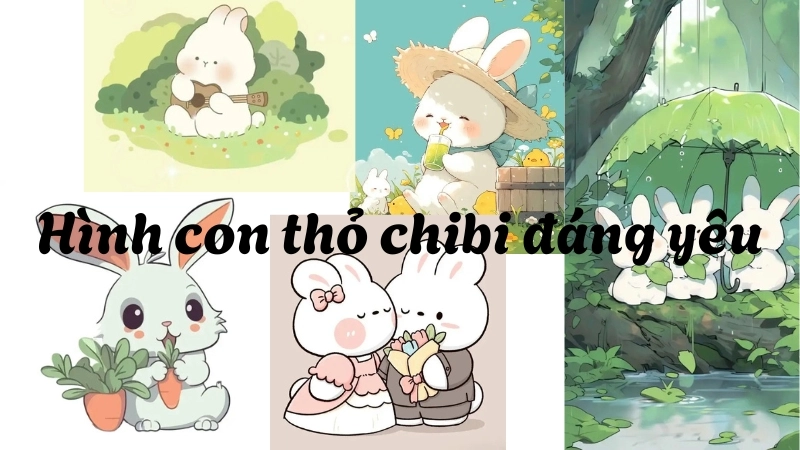 Ý nghĩa ảnh con thỏ chibi siêu dễ thương