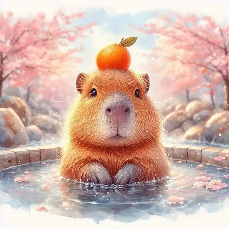 Sưu tầm chibi cute hình nền capybara vô tri