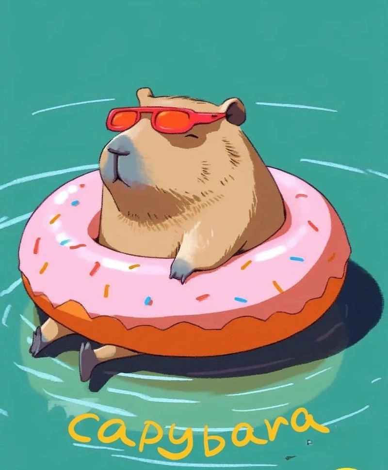 Ngọt ngào chibi capybara cute cực xịn