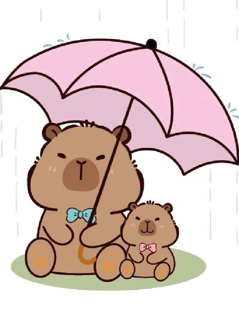Chọn ngay avatar avatar hình capybara chibi đẹp