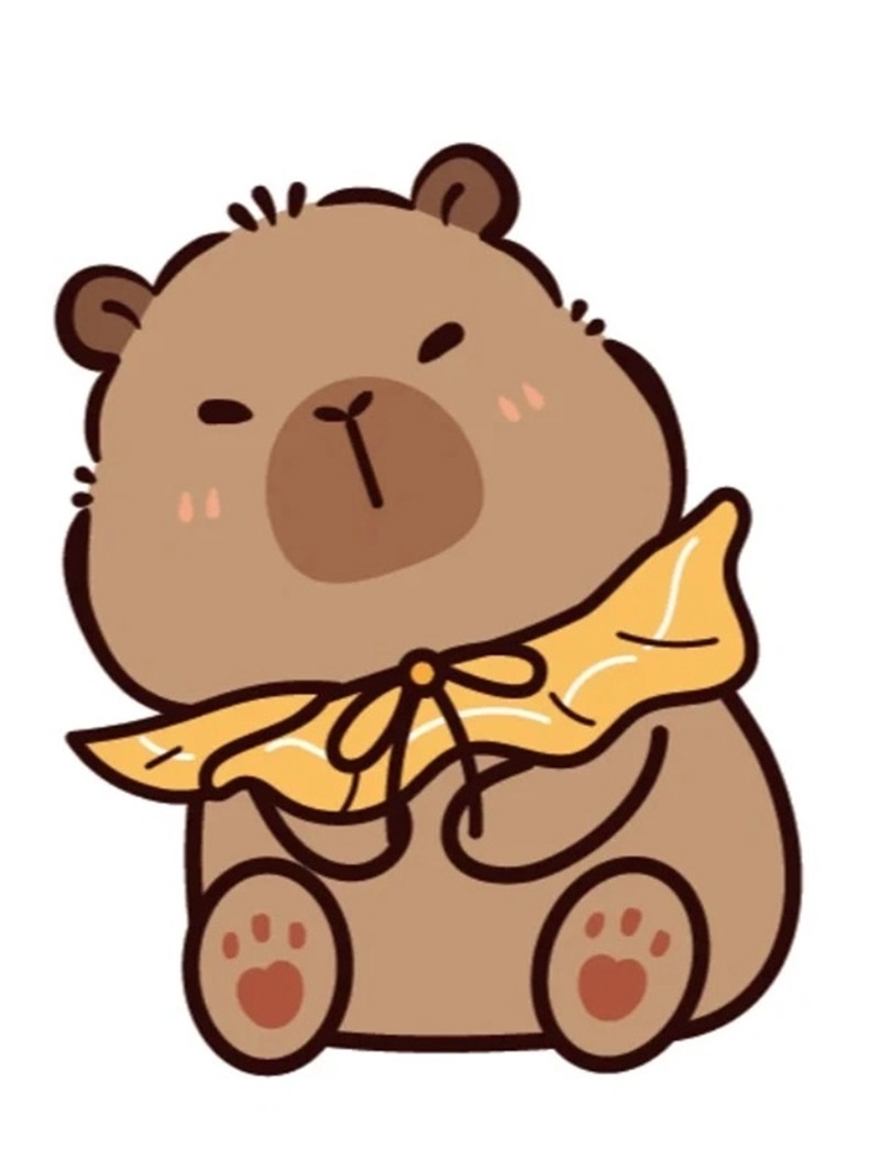 Sáng tạo kawaii cute capybara chibi mới lạ