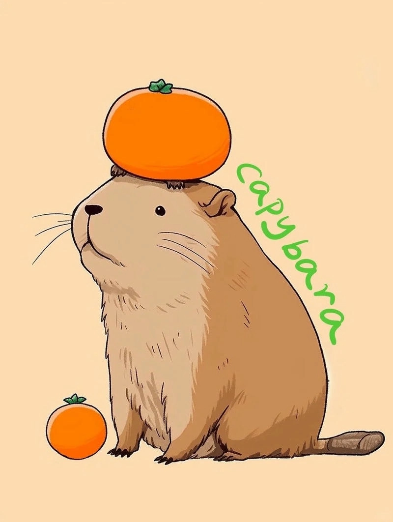 Tuyển chọn chibi hình capybara chibi chất