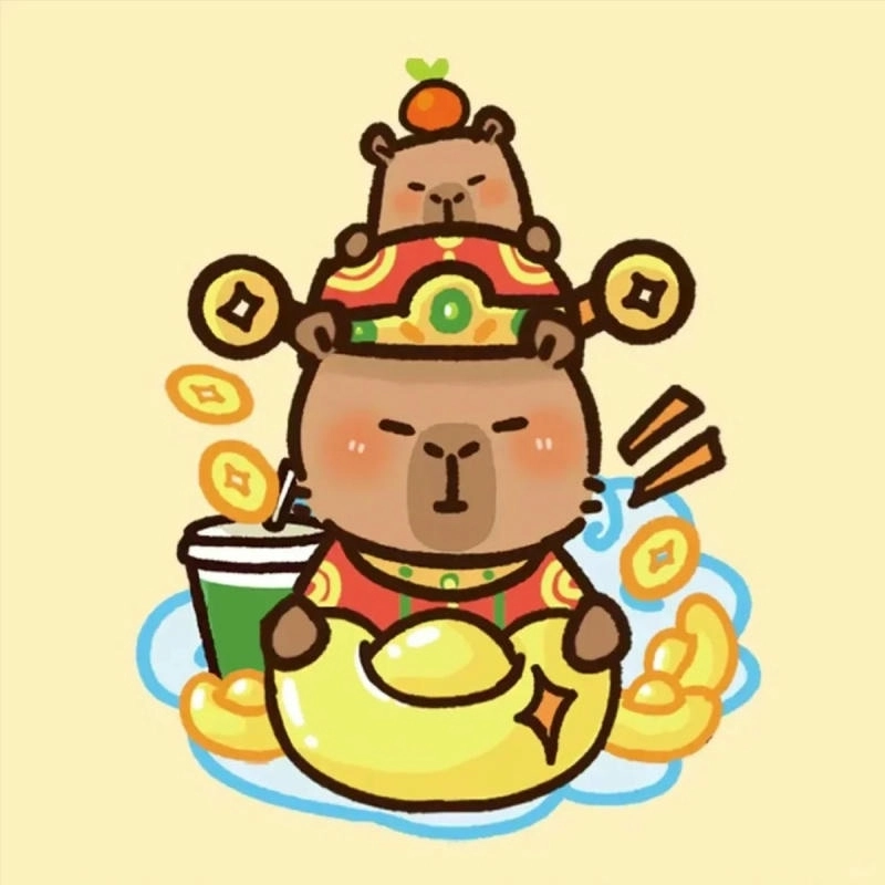 Cực chất chibi avatar capybara chibi cute
