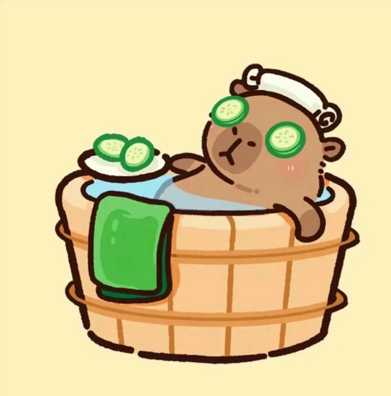 Ngắm nghía ảnh nền ảnh nền capybara chibi