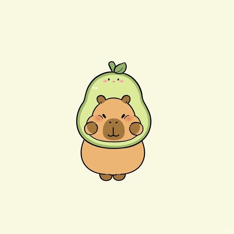 Tuyển chọn hình nền hình nền capybara cute chibi