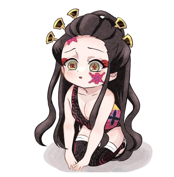 Daki chibi khi nữ quỷ trở nên đáng yêu