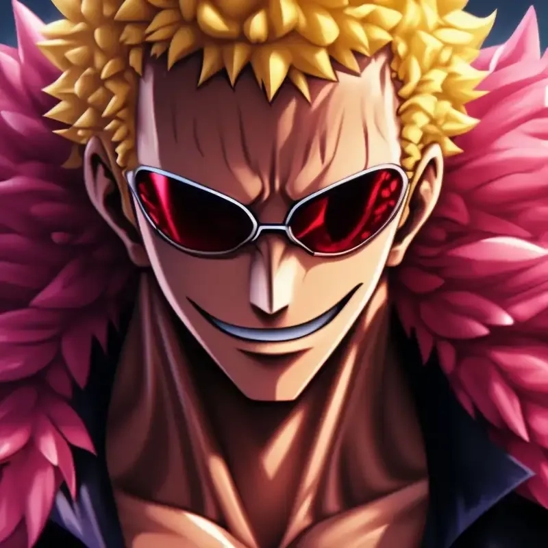 Cận cảnh kính mắt oculos donquixote doflamingo nổi bật