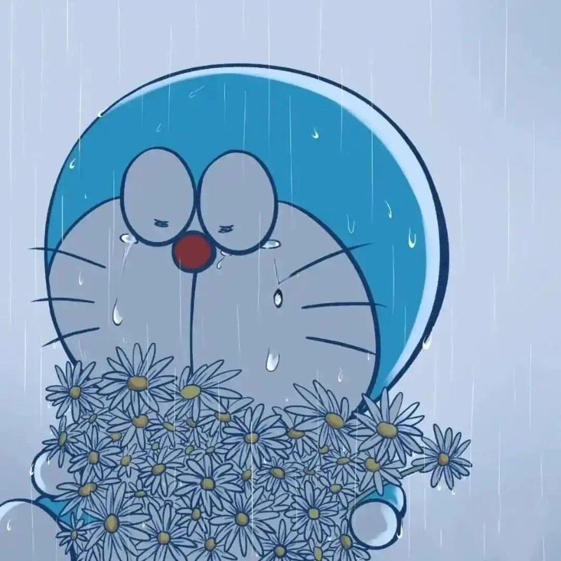 Biểu cảm đáng yêu của doremon cute khóc