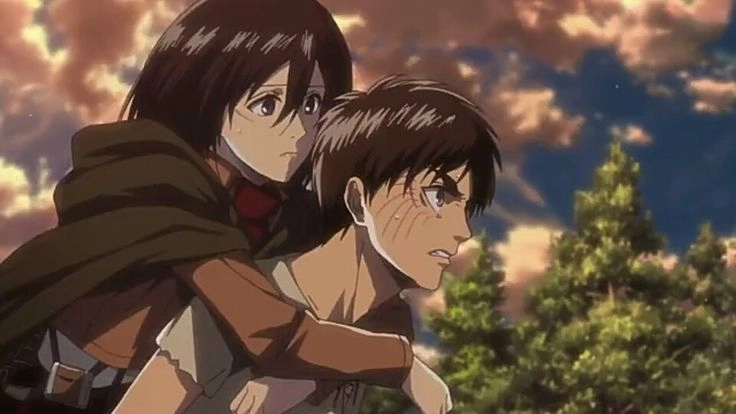 Eren and Mikasa kiss giây phút cuối cùng đầy xót xa