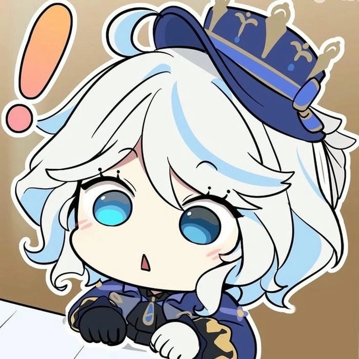 Bộ tranh nghệ thuật đẹp mắt furina chibi art